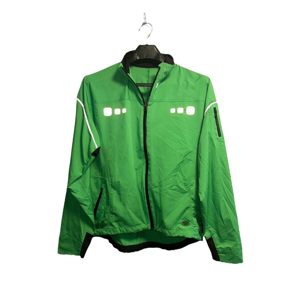 Sugoi Long Sleeve Full Zip Up Reflective Jacket Size Large